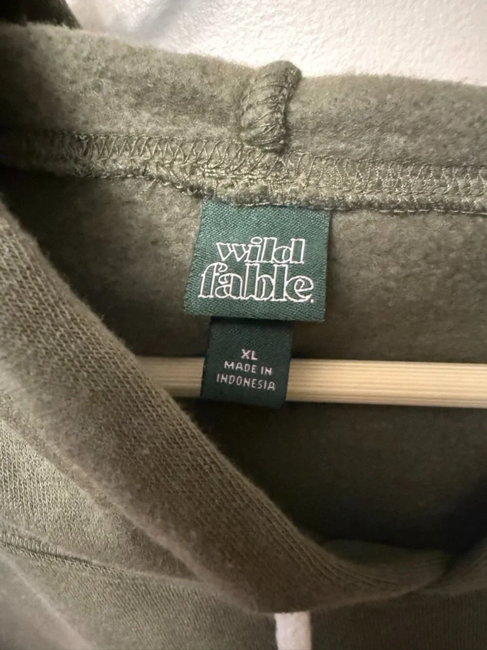 Wild Fable Olive Green Cropped Sweatshirt XL - Picture 3 of 4